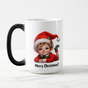 En söt jul Tomte-mugg med egen text Magisk Mugg