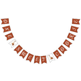 En söt kaka! Första Födelsedagsfesten Vimplar