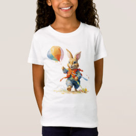EN SÖT KANIN MED BALLONGER T SHIRT