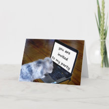 en söt kanin party inbjudan