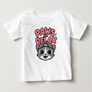en söt katt ansikte t shirt