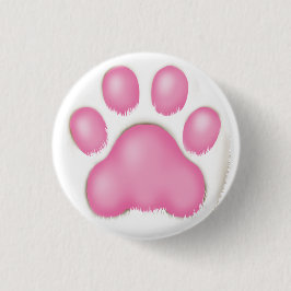 En söt kattas tass knapp