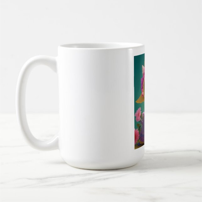 En söt kattklippa. kaffemugg (Vänster)