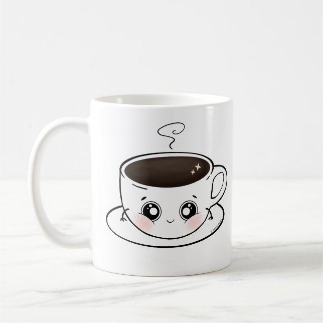 En söt kopp av kaffe - Kawaii (Vänster)