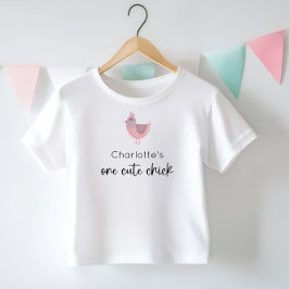 En söt kyckling födelsedag t shirt