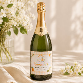 En söt liten apelsinblommas neutrala baby shower