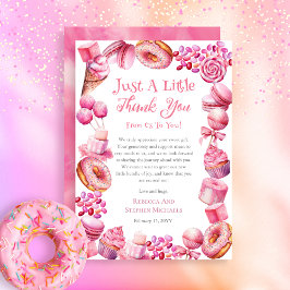 En söt liten Baby Candy Ram Girl Baby Shower Tack Kort