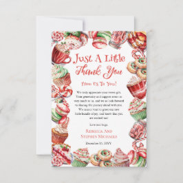 En söt liten Baby Candy Ram Girl Baby Shower Tack Kort