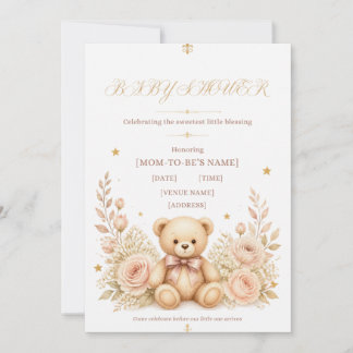 En söt liten baby på väg - Baby Shower Inbjudningar
