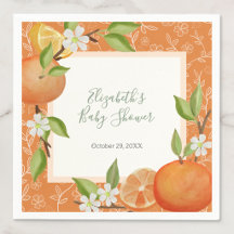 En Söt Liten Baby På Väg Baby Shower Servett