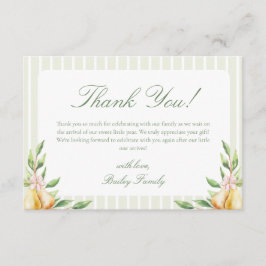 En söt, liten babyskugga Pastellkrita, Grönt Tack Kort