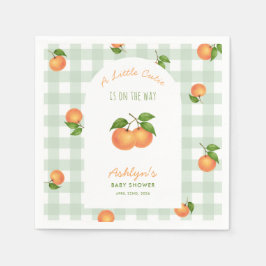 En söt liten citrusgrön baby shower servetter