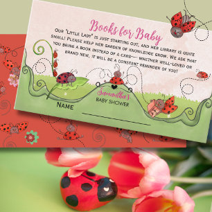 En söt liten dam Ladybug Böcker för bebis Tilläggskort