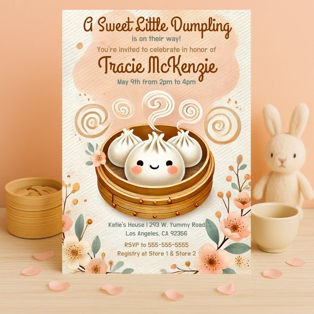 En söt, liten dupling babystövel inbjudningar (Skapare uppladdad)