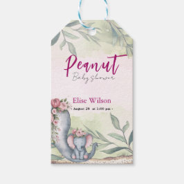 En söt liten jordnöt är på väg presentetikett