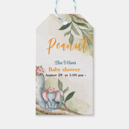 En söt liten jordnöt är på väg presentetikett