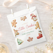 En söt liten kakor pepparkaksgos baby shower