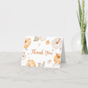 En söt liten knumpkin Fall Baby Shower Tack Kort