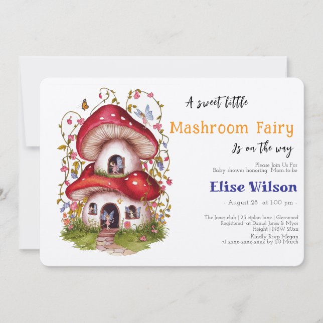 En söt liten mashrumsfluga är på väg inbjudningar (Framsida)