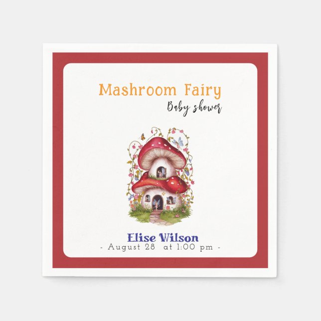 En söt liten mashrumsfluga är på väg pappersservett (Framsidan)