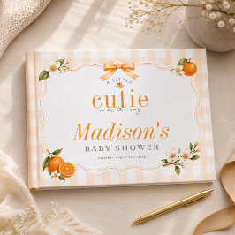 En söt liten på väg Neutrala Babyshower Gästböcker