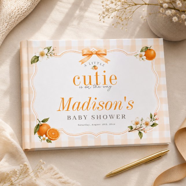 En söt liten på väg Neutrala Babyshower Gästböcker (Skapare uppladdad)