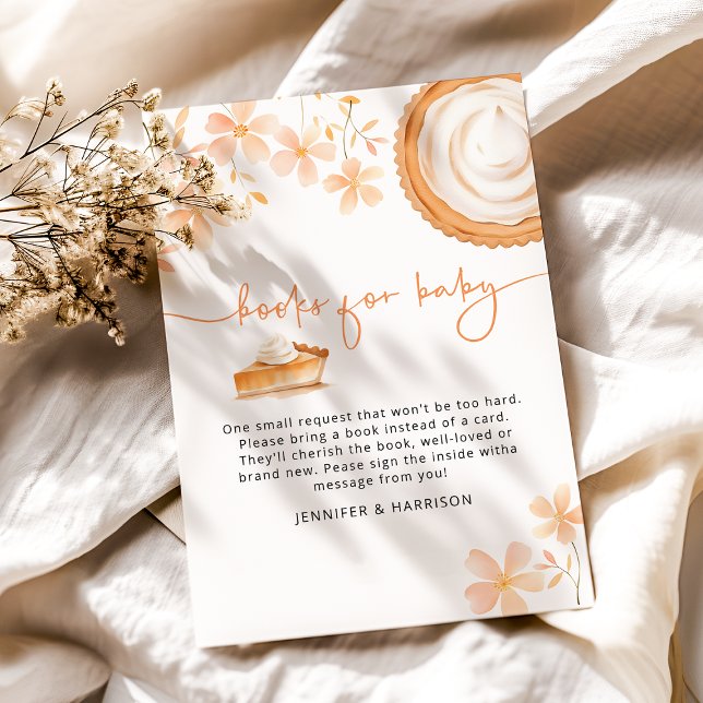 En söt liten paj bakas | Baby Shower Tilläggskort (Skapare uppladdad)