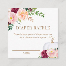 En söt liten pipett Diaper Raffle Biljett Tilläggskort