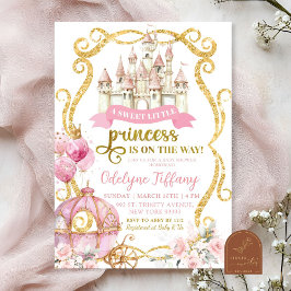En söt liten prinsessa baby shower inbjudningar