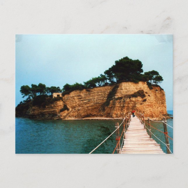 En söt ö från ön Zakynthos Grekland Vykort (Framsida)