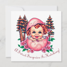 En söt överraskning kläcks julkort