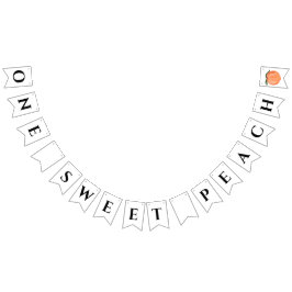 En söt persiko-Födelsedagsfest Vimplar