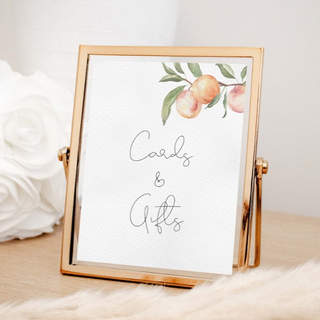 En söt persiko-Födelsedagskort och gåvor Poster (Skapare uppladdad)