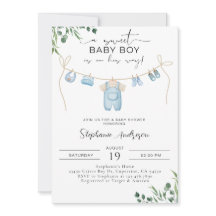 En söt pojke är på väg till Tvätt Blue