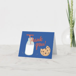 En söt pojke Cookie Första födelsedagen Tack Kort