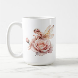 En söt rosa änglamugg kaffemugg
