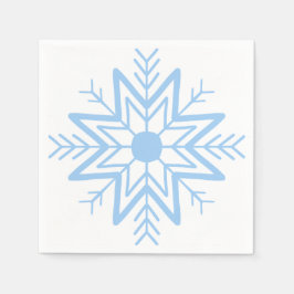 en söt snöflake på napkin pappersservett