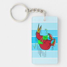 En söt tecknad Kiwi som kör skor