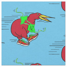 En söt tecknad Kiwi som kör skor