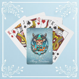 En söt tecknad stil renar casinokort