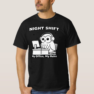 En söt uggla, Nattpasset, lämplig för arbete T Shirt