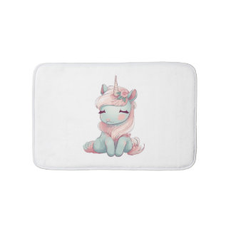 En söt vacker, stolt unicorn badrumsmatta
