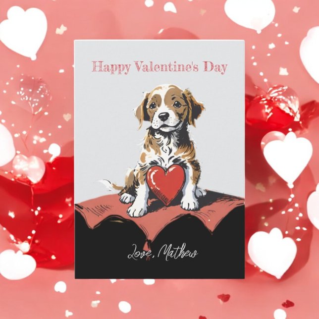 En söt valp julkort (Skapare uppladdad)