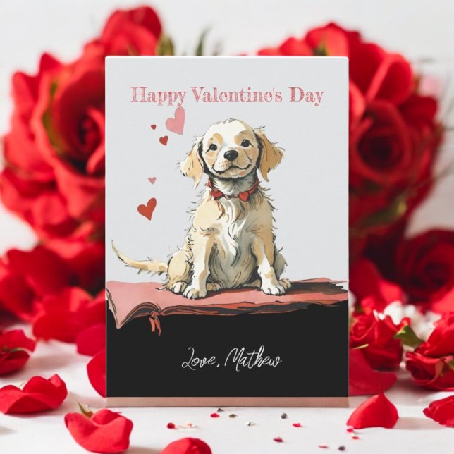 En söt valp julkort (Skapare uppladdad)