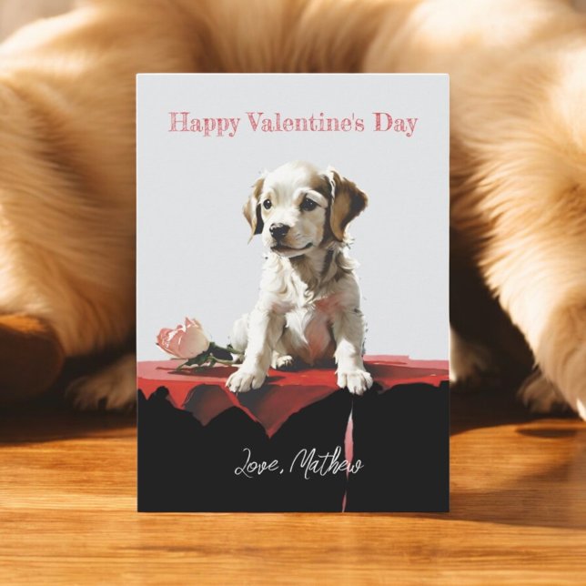 En söt valp julkort (Skapare uppladdad)