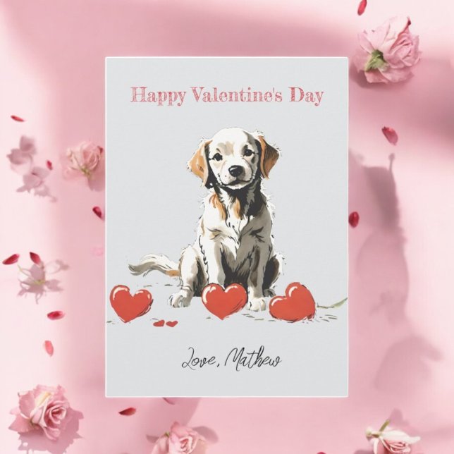 En söt valp julkort (Skapare uppladdad)