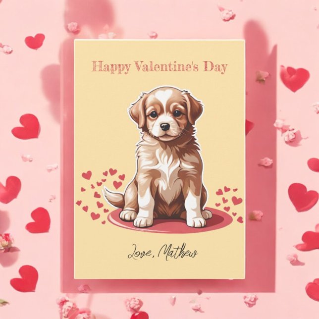 En söt valp julkort (Skapare uppladdad)