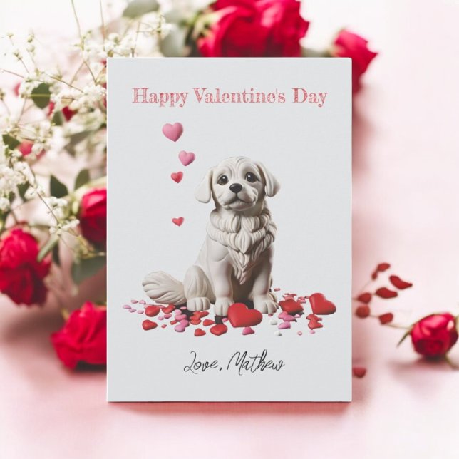 En söt valp julkort (Skapare uppladdad)