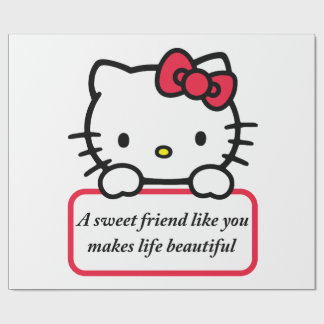 En söt vän som du - uppriktig t-shirt med citat presentpapper