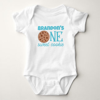En sötad Cookie Blue Första födelsedag T Shirt